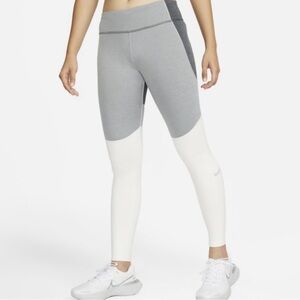 Women's Size S Nike Fast Warm Running Tights Athletic Pants Gray Dri-Fit